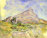 Mount Paintings - The Mount of St.Victoria by Paul Cezanne